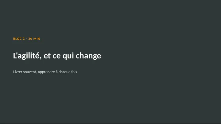Planche 24 : L'agilité, et ce qui change